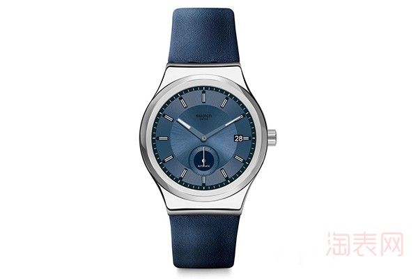 回收斯沃琪Sistem51小三针二手手表一般几折 蓝色VS黑色