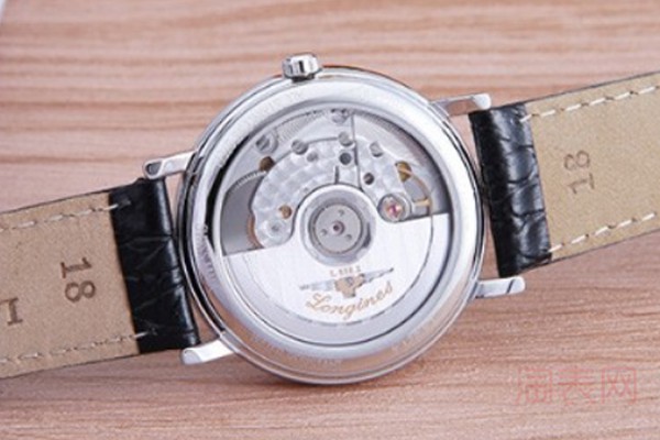 二手浪琴瑰丽系列男士白盘L49214112手表背透展示图