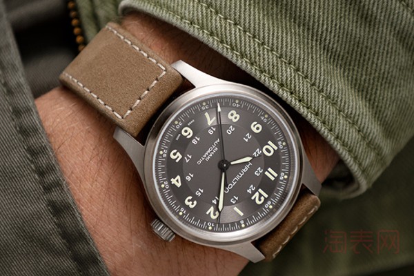 二手汉米尔顿卡其野战系列H70545550手表佩戴展示图
