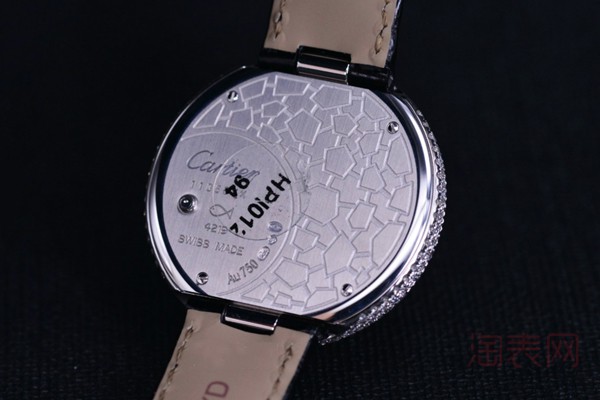 二手卡地亚猎豹造型名手表背透展示图
