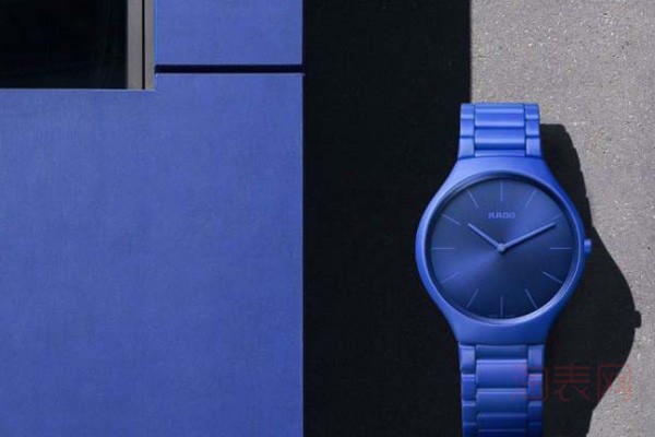 雷达真我系列超薄陶瓷手表蓝色款