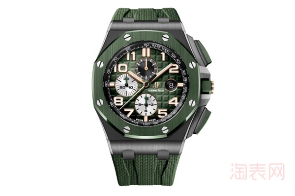 二手爱彼皇家橡树绿色陶瓷手表展示图