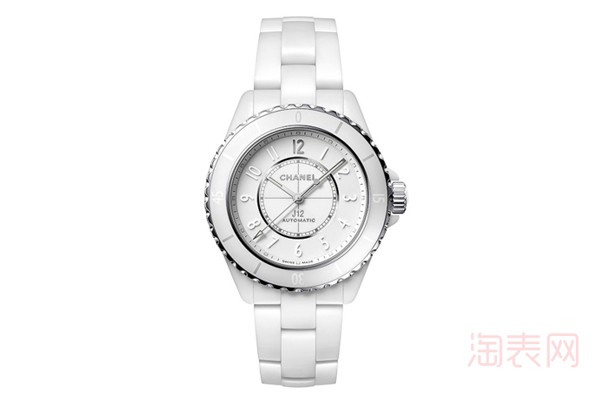 二手香奈儿J12经典款白色陶瓷手表展示图