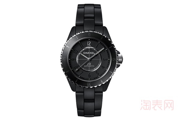 二手香奈儿J12经典款黑色陶瓷手表展示图