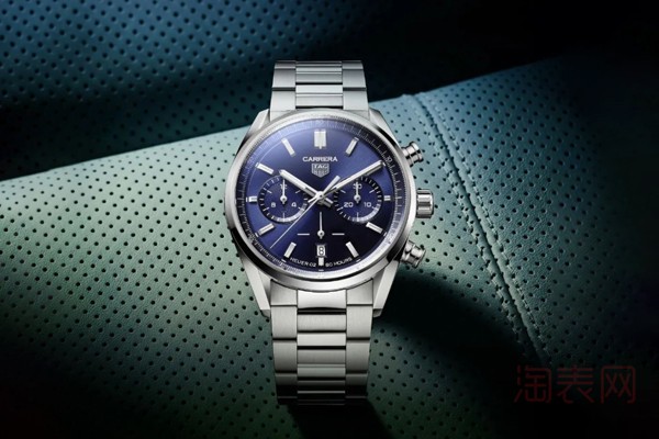 二手泰格豪雅卡莱拉系列蓝色手表展示图