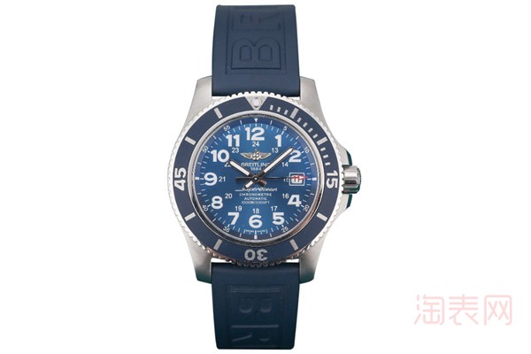 二手百年灵超级海洋系列蓝盘手表展示图