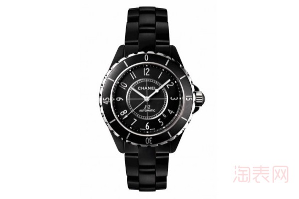 二手香奈儿J12黑色陶瓷手表展示图