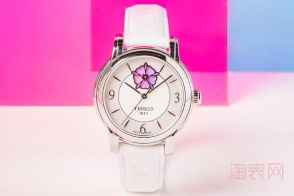 二手天梭心媛系列彩虹玫瑰金手表展示图