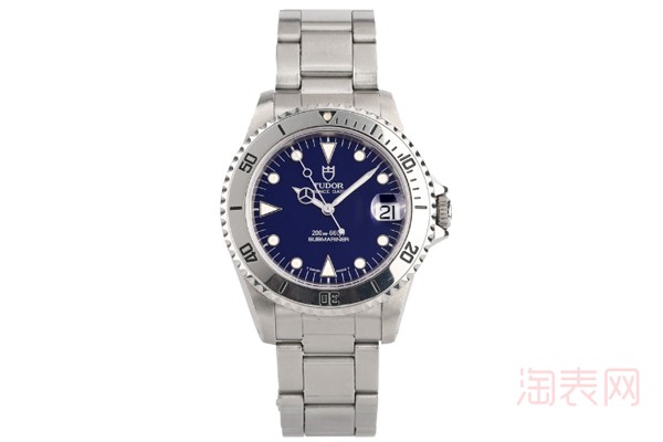 二手帝舵海洋王子系列蓝盘手表展示图
