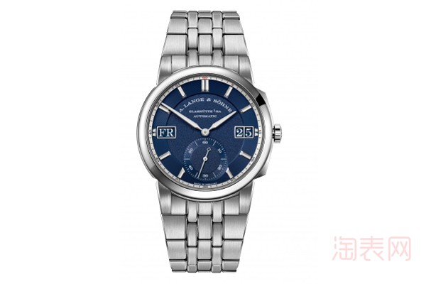 二手朗格钢款蓝盘运动手表展示图