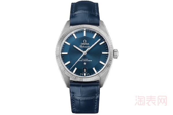 二手欧米茄星座系列蓝盘手表展示图