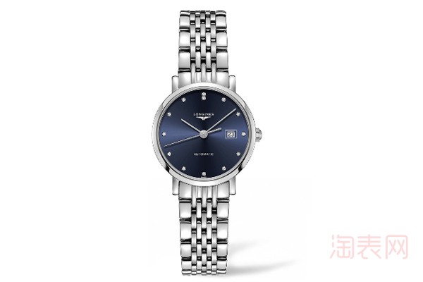 二手浪琴博雅系列蓝盘手表展示图