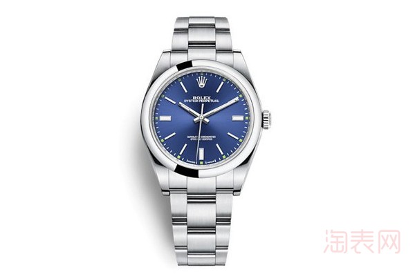 二手劳力士蚝式恒动系列蓝盘手表展示图