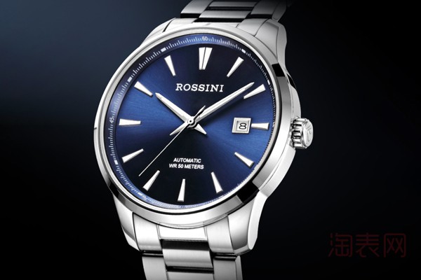 二手罗西尼启迪系列蓝盘手表展示图
