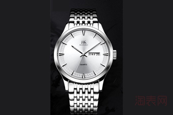 二手老上海钢带手表展示图