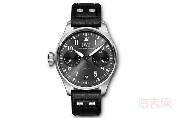 二手万国飞行员系列黑色手表展示图