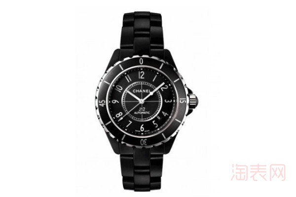 二手香奈儿J12黑色陶瓷手表展示图