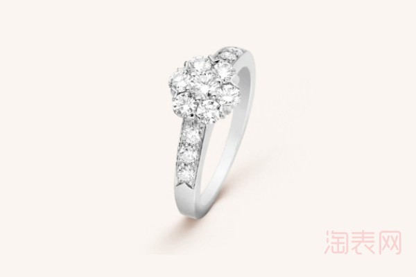 二手梵克雅宝结婚钻石戒指展示图