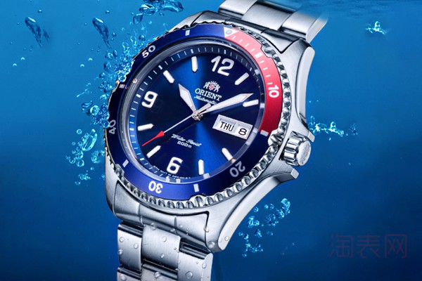 二手双狮深海潜水机械手表展示图